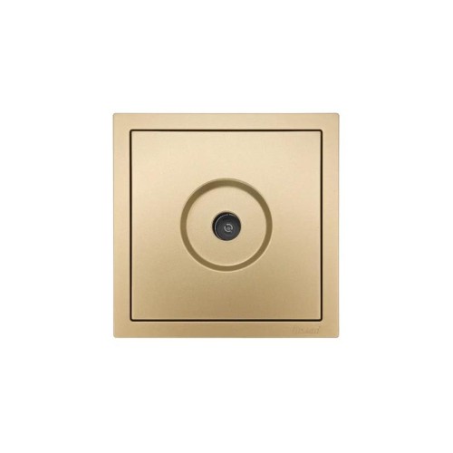 Розетка ТВ оконечная СП ZIMA IP20 зол. LEZARD 704-3688-130