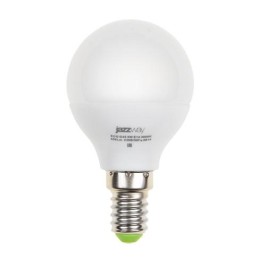 Лампа светодиодная PLED-ECO 5Вт G45 шар матовая 3000К тепл. бел. E14 400лм 230В 50Гц JazzWay 1036896