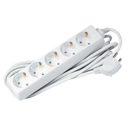 Удлинитель 5х5м с заземл. 16А IP20 EX-05G-500 3.5кВт ПВС 3х1 JazzWay 3326166