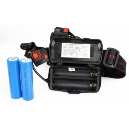 Фонарь аккумуляторный налобный E1333 3LED 4Вт аккум. 3.7В фокус 4 режима метал. зол./черн. Ultraflas