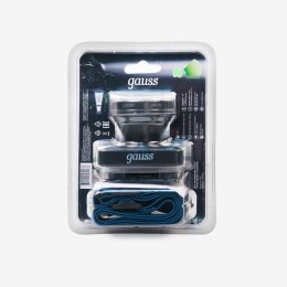 Фонарь налобный аккумуляторный GFL 5Вт 100лм IP64 аккум. Li-ion 3000мА.ч диммир. GAUSS GF401