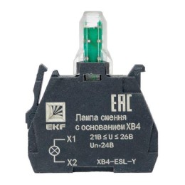 Лампа сменная с основанием XB4 желт. 24В PROxima EKF XB4-ESL-Y