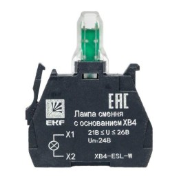 Лампа сменная с основанием XB4 бел. 24В PROxima EKF XB4-ESL-W