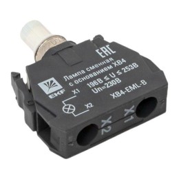 Лампа сменная с основанием XB4 син. 230В PROxima EKF XB4-EML-B