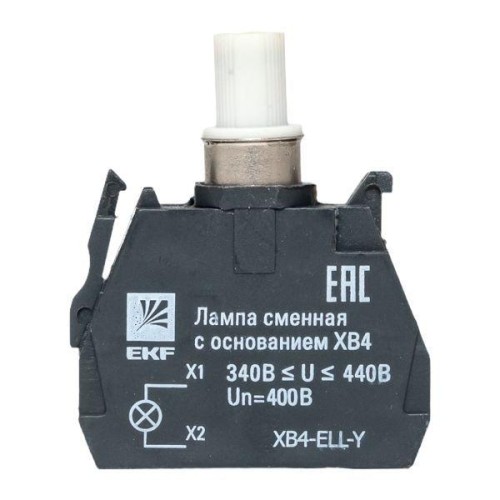 Лампа сменная с основанием XB4 желт. 400В PROxima EKF XB4-ELL-Y