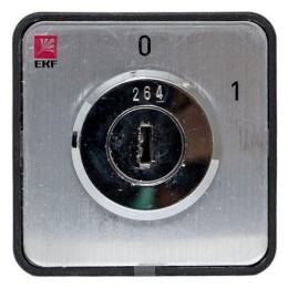 Переключатель кулачковый ПК-1-113 3п 25А "0-1" с ключом EKF pk-1-113-25