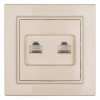 Розетка компьютерная 2-м СП Минск RJ45 беж. EKF ERK02-035-20