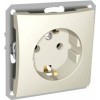 Розетка 1-м СП Дуэт 16А IP20 с заземл. механизм беж. SchE WDE000243