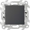 Выключатель 1-кл. 1п 2мод. СП Simon 24 10А IP20 Push&Go механизм графит Simon 2420101-038