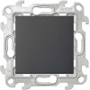 Выключатель 1-кл. 1п 2мод. СП Simon 24 10А IP20 механизм графит Simon 2450101-038