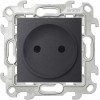 Розетка 1-м СП Simon 24 16А IP20 2P защ. шторки механизм графит Simon 2450441-038