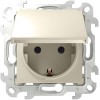 Розетка 1-м СП Simon 24 16А IP44 2P+E Schuko механизм сл. кость Simon 2450448-031