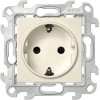 Розетка 1-м СП Simon 24 16А IP20 2P+E Schuko защ. шторки механизм сл. кость Simon 2450432-031
