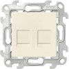 Розетка компьютерная 2-м СП Simon 24 RJ45 кат.5E UTP IP20 механизм сл. кость Simon 2450593-031