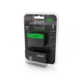 Фонарь налобный аккумуляторный GFL 5Вт 180лм IP40 аккум. Li-ion 500мА.ч GAUSS GF406