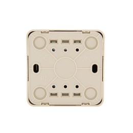 Переключатель проходной 1-кл. 1п ОП Viola 10А IP20 с подсветкой крем. LEZARD 751-0300-114