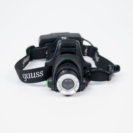 Фонарь налобный аккумуляторный GFL 5Вт 450лм IP44 аккум. Li-ion 2400мА.ч GAUSS GF407