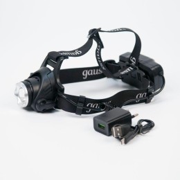 Фонарь налобный аккумуляторный GFL 5Вт 450лм IP44 аккум. Li-ion 2400мА.ч GAUSS GF407