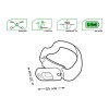 Фонарь налобный аккумуляторный GFL 3Вт 150лм IP42 аккум. Li-ion 300мА.ч GAUSS GF408