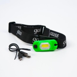 Фонарь налобный аккумуляторный GFL 3Вт 150лм IP42 аккум. Li-ion 300мА.ч GAUSS GF408