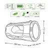 Фонарь-прожектор аккумуляторный GFL 20Вт 1000лм IP3X аккум. Li-ion 10000мА.ч Power Bank Power Bank G
