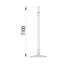 Конструкция опорная для горизонт. прямоугольн. воздуховодов и метал. лотков кабеленесущих систем TEC