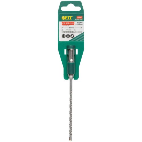 Бур по бетону SDS PLUS с двойн. резьбой 5х160мм FIT 32912