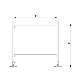 Конструкция опорная для горизонт. прямоугольн. воздуховодов и метал. лотков кабеленесущих систем TEC