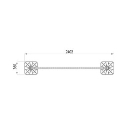 Конструкция опорная для горизонт. прямоугольн. воздуховодов и метал. лотков кабеленесущих систем TEC