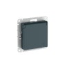 Розетка AtlasDesign 16А IP20 с заземл. защ. шторки с крышкой быстрозажим. клем. механизм изумруд SE