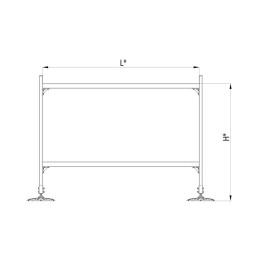 Конструкция опорная для горизонт. прямоугольн. воздуховодов и метал. лотков кабеленесущих систем TEC