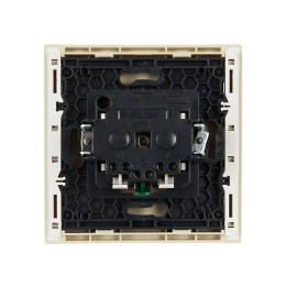 Розетка СП FORTE&PIANO FP414 16А с заземл. без защ. шторок безвинт. крепл. ваниль IEK FP-R11-16-1-K1