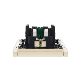 Розетка СП FORTE&PIANO FP414 16А с заземл. без защ. шторок безвинт. крепл. ваниль IEK FP-R11-16-1-K1