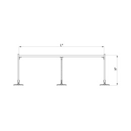 Конструкция опорная для горизонт. прямоугольн. воздуховодов и метал. лотков кабеленесущих систем TEC