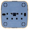 Розетка 1-м ОП Минск 10А IP20 без заземл. свет. дерево EKF EGR10-022-30