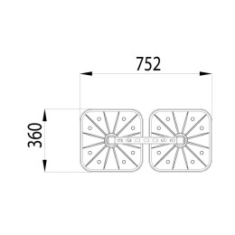 Конструкция опорная для горизонт. прямоугольн. воздуховодов и метал. лотков кабеленесущих систем TEC
