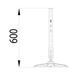 Конструкция опорная для горизонт. прямоугольн. воздуховодов и метал. лотков кабеленесущих систем TEC