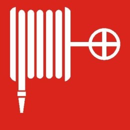 Пиктограмма "Пожарный кран" ППБ 0001 260х117 oracal URAN STANDARD бел. СТ 2502004870