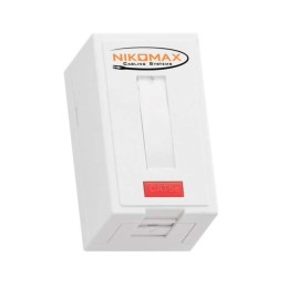 Розетка 1 порт кат.5E (класс D) 100МГц RJ45 (8P8C) FT-TOOL/110/KRONE T568A/B полный экран со шторкой