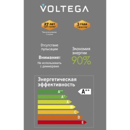 Лампа светодиодная Loft Led G95 4Вт 1800К E27 Voltega 8577