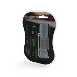 Фонарь ручной GFL 1Вт 50лм IP44 элементы питания 3хAAA GAUSS GF106