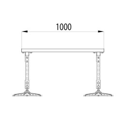 Конструкция опорная для установки оборудования TECHNORAPTOR FOOT 1000х1000 KM-TR-F-SSEI-1000-1000 КМ
