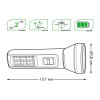 Фонарь ручной аккумуляторный GFL 2Вт 100лм IP3X аккум. Lead acid 250мА.ч GAUSS GF102