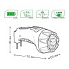 Фонарь ручной аккумуляторный GFL 60лм IP33 аккум. Lead acid 700мА.ч GAUSS GF105