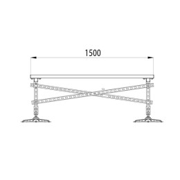 Конструкция опорная для установки оборудования TECHNORAPTOR FOOT 1000х1500 KM-TR-F-SSEI-1000-1500 КМ