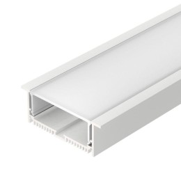 Профиль с экраном SL-LINIA88-F-2500 WHITE+OPAL 2.5м алюм. Arlight 021373