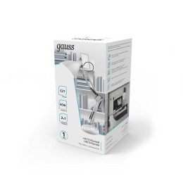 Светильник GTL 60Вт E27 струбцина и основание бел. GAUSS GT0031