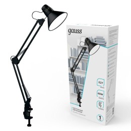 Светильник GTL 60Вт E27 струбцина черн. GAUSS GT0012