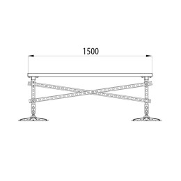Конструкция опорная для установки оборудования TECHNORAPTOR FOOT 1200х1500 KM-TR-F-SSEI-1200-1500 КМ