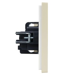 Розетка СП FORTE&PIANO FP416 16А с заземл. без защ. шторок винт. крепл. ваниль IEK FP-R11-16-K10